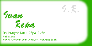 ivan repa business card
